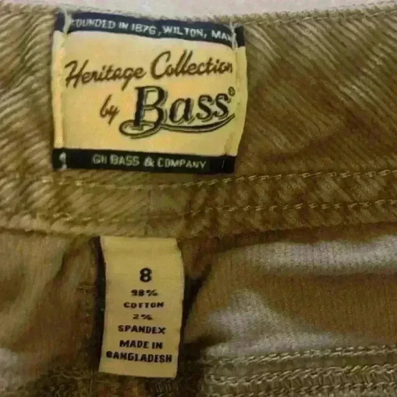 Heritage Collection By Bass Corduroy Pants Size 8. Light brown color. - Picture 2 of 4